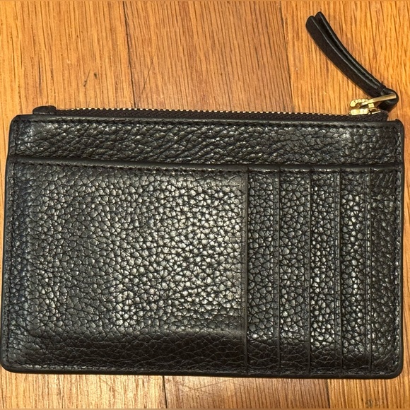 Tory Burch Black Leather Card Holder - Picture 2 of 2